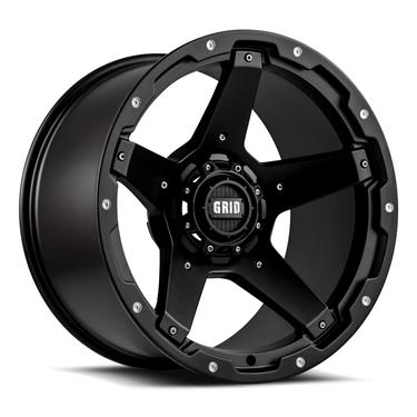 42955B1 20 x 9 in. GD4 Wheel Matte Black - 5 x 150 Bolt Pattern, 110.3 mm Hub for 2007-2014 Toyota Tundra
