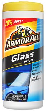 Armor All 17501C 6 oz Glass Cleaner Wipes - 30 Count
