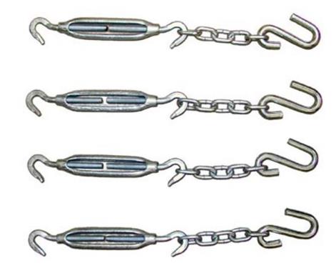 TDHP Tie-Down Hardware Package, Silver