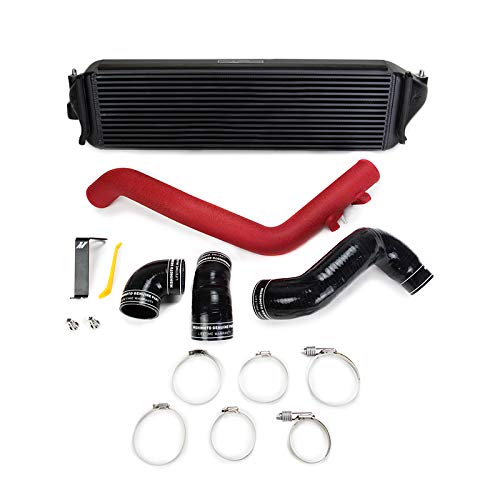 TR17KBKWRD Intercooler Kit Black Cooler Red Hoses for 2017 Plus Honda Civic Type R