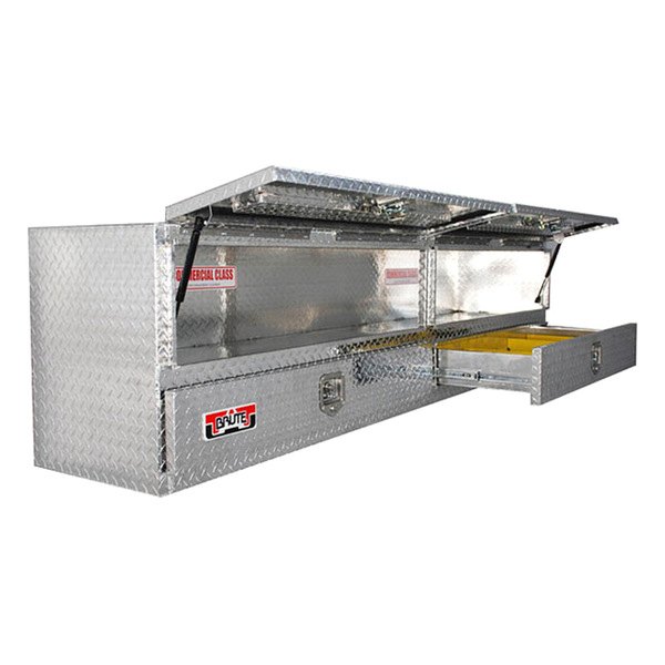 W16-TB40096DBD Brute High Capacity Contractor Double Doors Top Mount Tool Box with Bottom Drawers