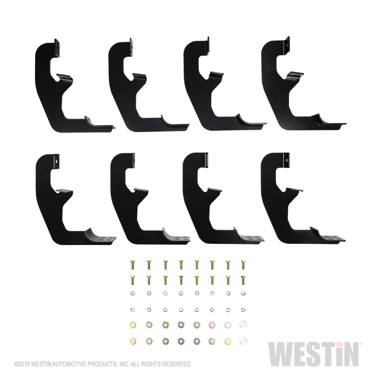 Oval Step Bars Mounting Brackets for 2019-2019 Chevrolet Silverado 1500- New Model