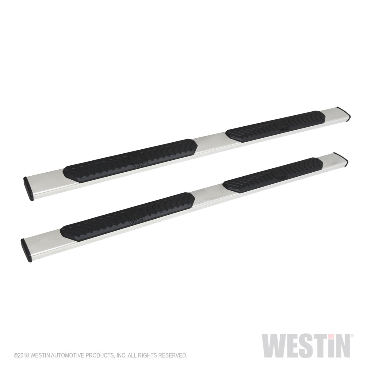 5 in. R5 Series Cab Length Polished Nerf Step Bars for 2019-2019 Chevrolet Silverado 1500- New Model, Polished