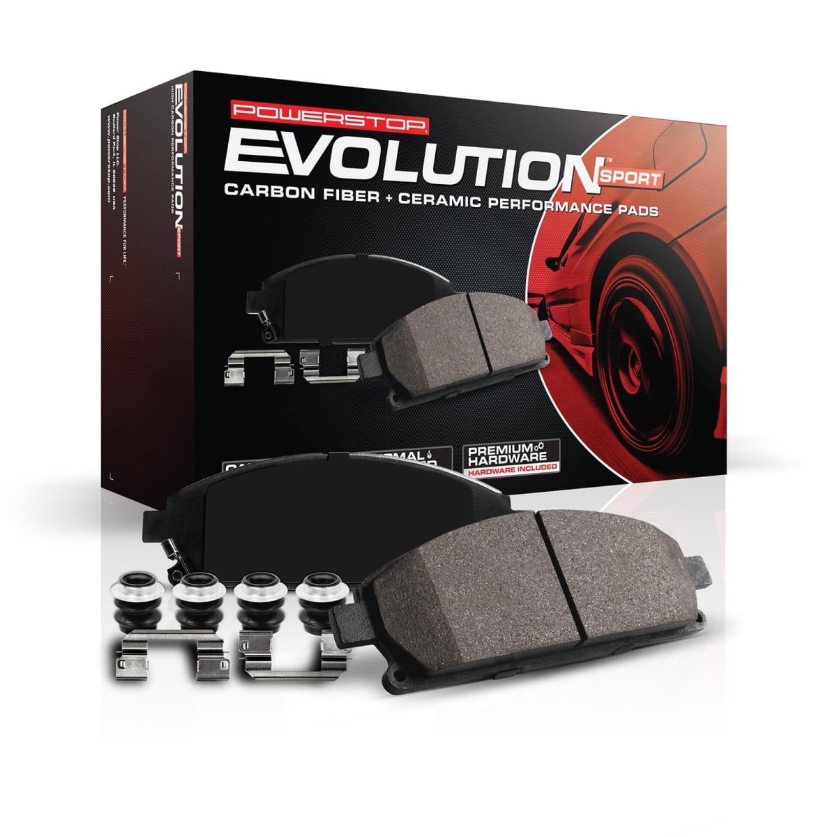 Power Stop P15-Z231363 Z23 Evolution Sport Carbon Fiber Infused Ceramic Brake Pads