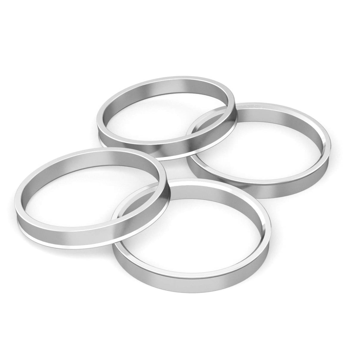 736340 73 mm Wheel Hub Centric Ring - Pack of 4