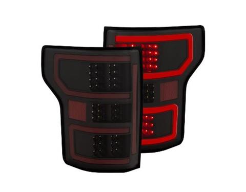Picture of Anzo 321338 LED Taillights for 2018-2019 Ford F-150&#44; Black