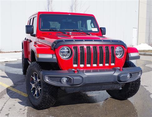 TS7W18 Smooth Black Form Fit Hood Protector for 2018 Plus Wrangler Jl