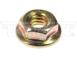 Dorman 962010D 0.25-20 in. Flanged Nut, Yellow Zinc - Grade 8