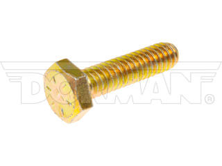 960510D 0.25-20 x 1 in. Hex Bolt, Yellow Zinc