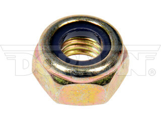 Dorman 784778D 10 mm Hex Lock Nuts with Nylon Ring, Clear Zinc