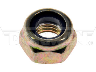 Dorman 784754D 8 mm Hex Lock Nuts with Nylon Ring, Clear Zinc