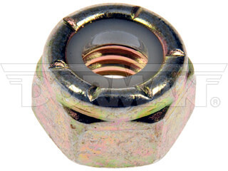 Dorman 784756D 0.31-18 in. Hex Lock Nuts with Nylon Ring, Clear Zinc