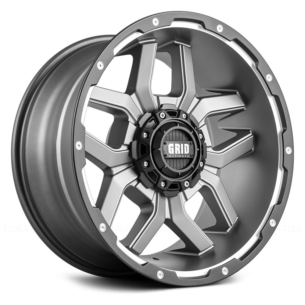 729237A16 20 x 9 in. GD7 Gloss Graphite with Black Lip Wheel