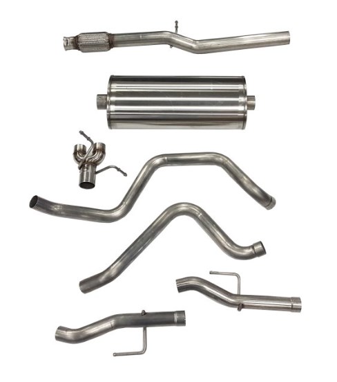 Corsa 21028 Cat-Back Exhaust System with Dual Rear Exit for 2019 Chevy Silverado 1500