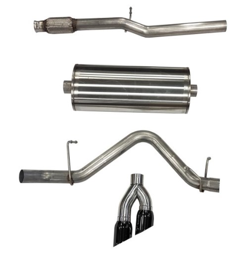 Corsa 21030BLK 3.0 ft. Cat-Back Exhaust System with Dual Side Exit for 2019 GMC Sierra 1500 -  Corsa Exhaust, C1M-21030BLK
