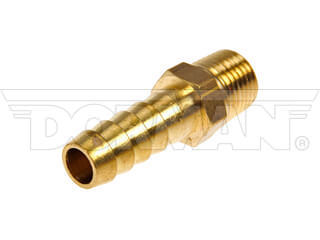 Inverted Flare Male Connector Barbed End 14 MNPT Thread Size 176 Length Brass