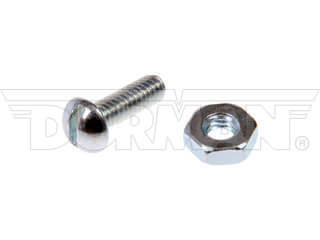 Dorman 784702D No. 8-32 x 0.5 in. Machine Screw with Nuts, Clear Zinc
