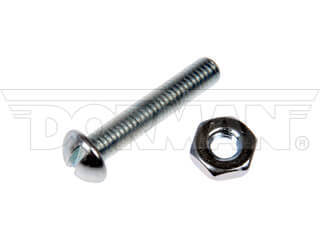 784720D Machine Screw with Nuts - Clear Zinc - 1 in. - Durable Construction