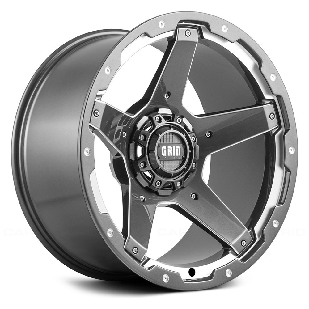4212237G48 20 x 9 in. GD4 Gloss Graphite with Milled Accents Wheel
