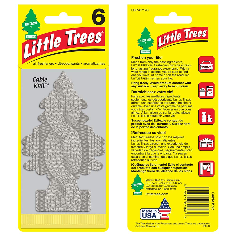 Picture of Car Freshner U2S27193 Cable Knit Air Freshener - Pack of 2