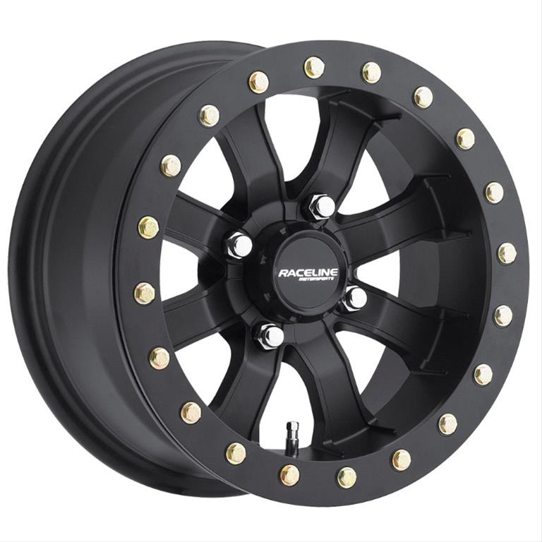 91B5705652 4 x 156 mm A91B RYNO UTV Beadlock Black Wheel