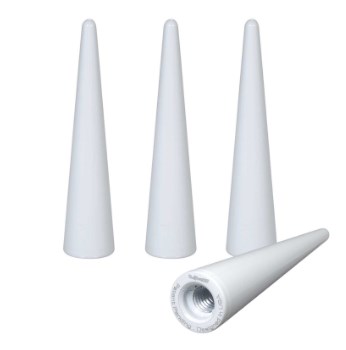 LGC002WH Lug Nut Caps, White