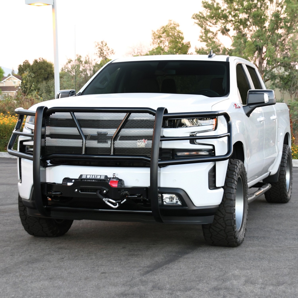 5793955 HDX Black Winch Mount Grille Guard for Chevy Silverado 1500 2019
