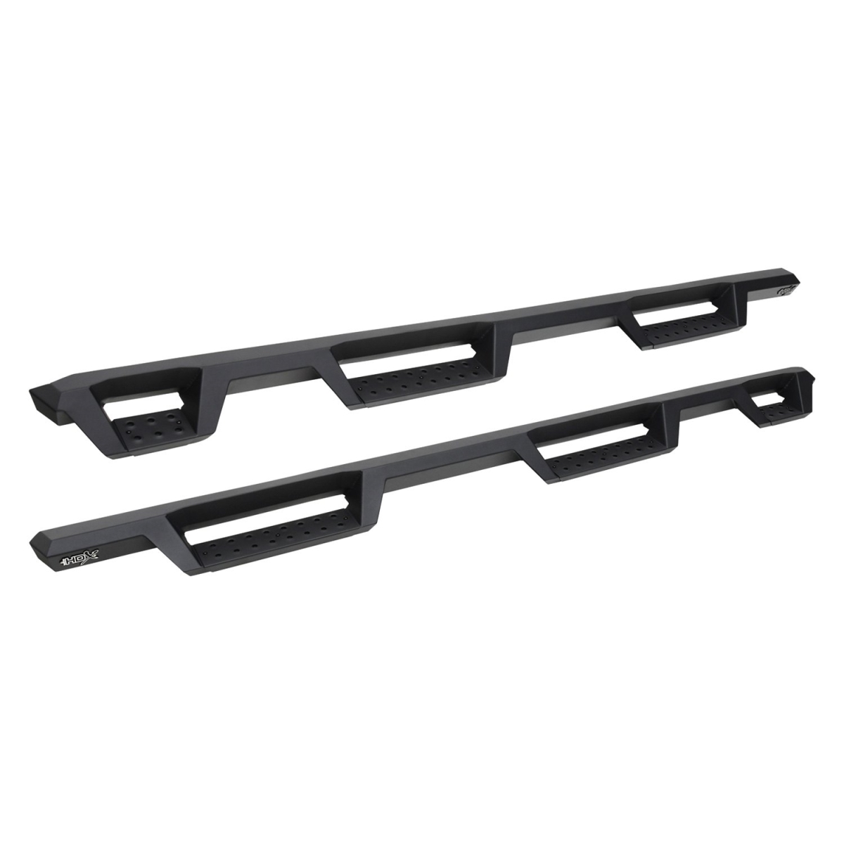 56534685 HDX Wheel-to-Wheel Black Drop Steps with Black Steps Plates for Chevy Silverado 1500 2019