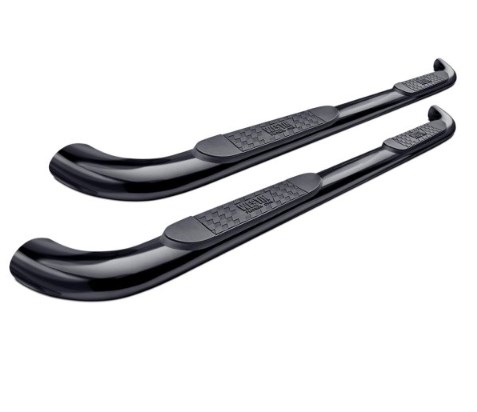 214125 4 in. Platinum Series Black Oval Step Bar for 2019 GMC Sierra 1500