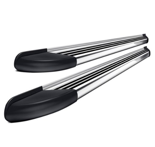 USA 20033418 RB2-TS Series Cab Length Silver Running Boards for 2019 Chevy Silverado 1500 Extended Cab