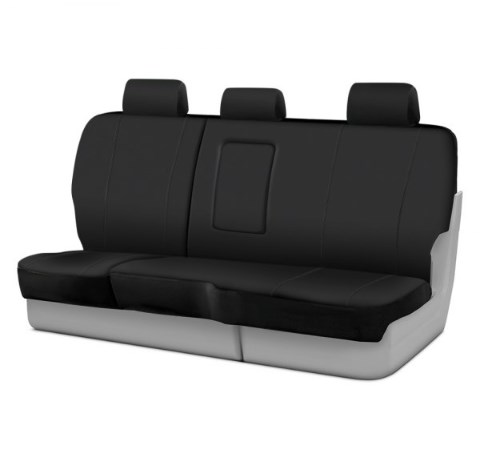 Picture of FIA SP8267BLAC Stimulated Leather Rear 2nd Row Black Seat Covers for 60 40 2019 Chevy Silverado 1500