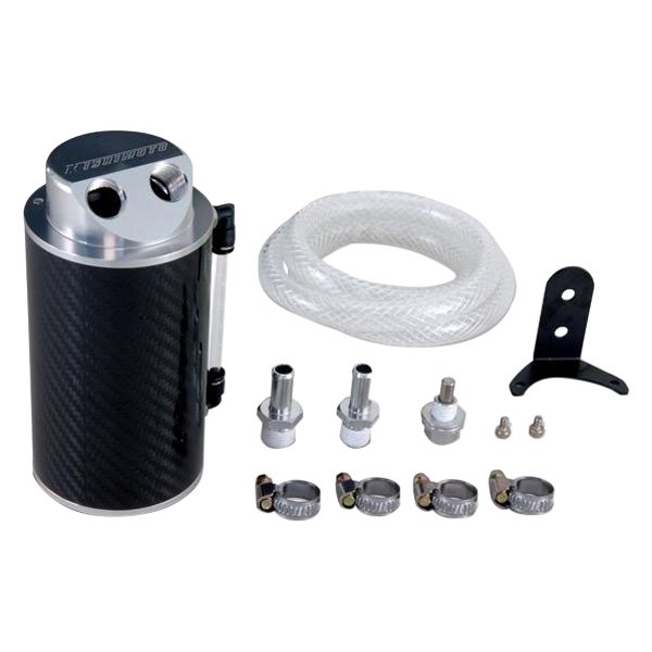 CMUS815PBE Black Baffled Oil Catch Cans for Ford Mustang