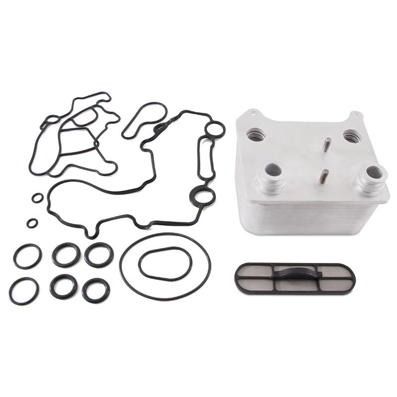MMOCF2D03 Replacement Oil Cooler for 2003-2007 Ford 6.0L Powerstroke, Black