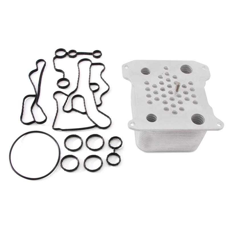 MMOCF2D08 Replacement Oil Cooler for 2008-2010 Ford 6.4L Powerstroke, Black