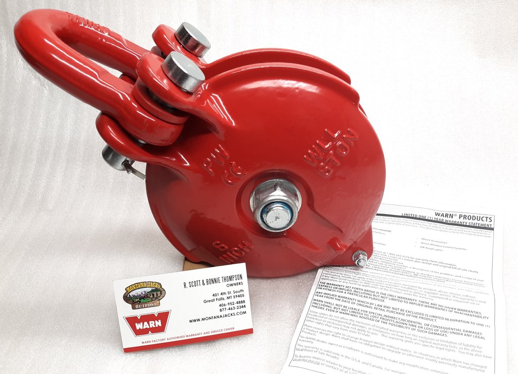 Warn Industries 63490 6 in. Heavy Duty Snatch Block