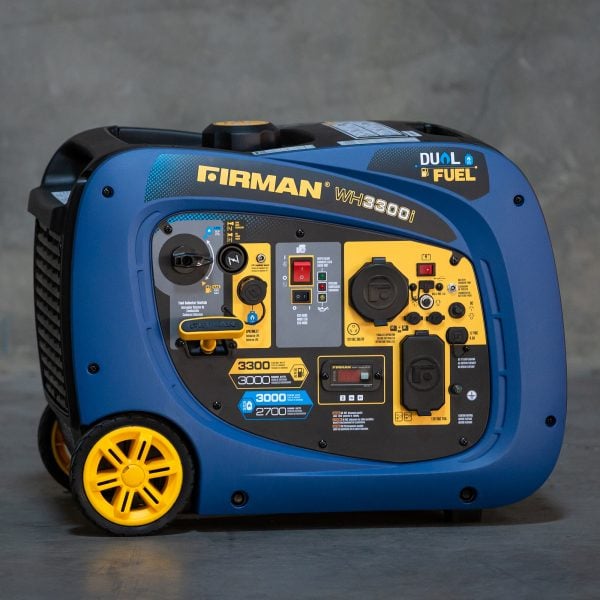WH03041 20A 120V 3300 watt Dual Fuel Inverter Generator -  FIRMAN POWER, FI923363