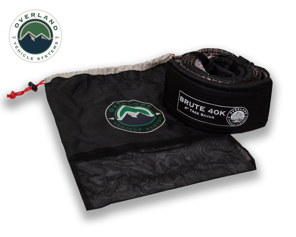 Tow Ropes & Straps, 4 Inch Width X 8 Foot Length; Rated At 40,000 Pounds; Gray With Black Ends;