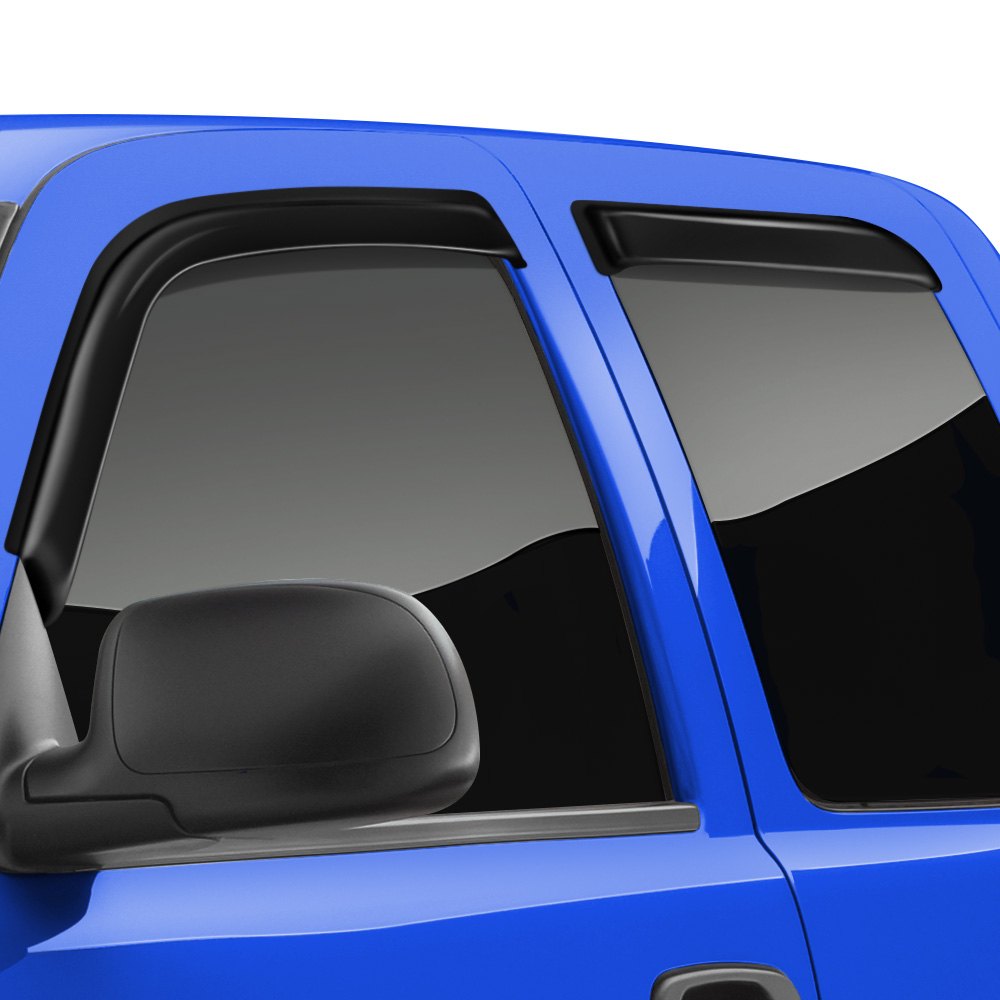 T84-4293H Tape-On Smoke Front & Rear Window Vents for 2011-2019 Ford Explorer, 4 Piece