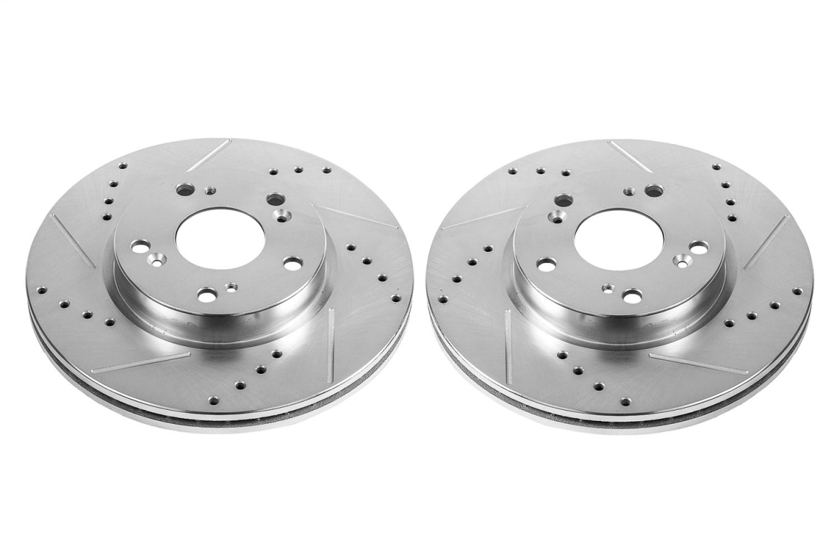 Powerstop AR85124XPR Evolution Performance Drilled & Slotted Vented Rear Brake Rotors for 2007-2017 Ford Expedition