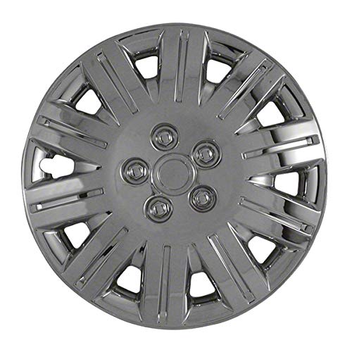 16", 10 Spoke, Silver, Plastic, Set Of 4