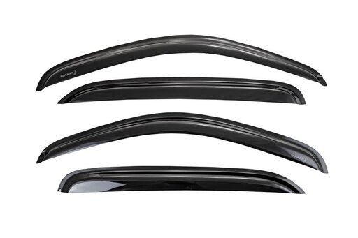 4808H Tape-On Smoke Front & Rear Window Vents for 2019-2020 Chevrolet Silverado 2500, 4 Piece