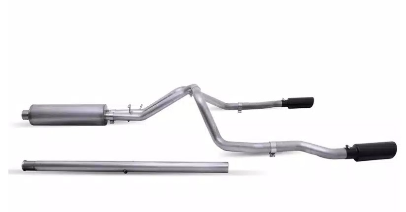 69550B Black Elite Stainless Steel Cat-Back Exhaust System with Split Rear Exit for 2019 Ford Ranger Crew Cab Pickup 2.3L 4 Cylinder -  PowerPlay, PO1841408