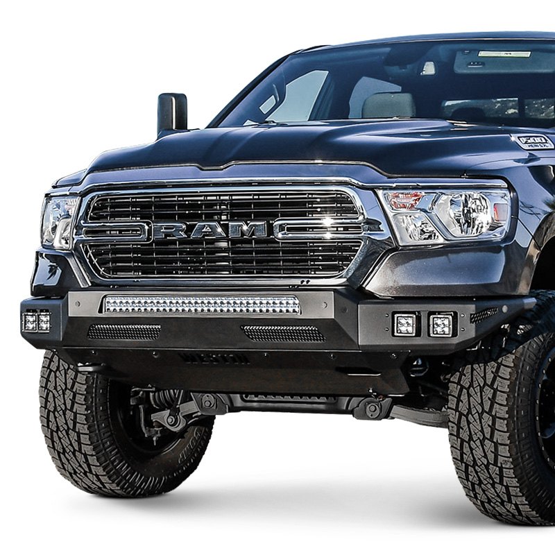 5841075 Pro-Mod Full Width Textured Black Front Modular Bumper for 2019 Ram 1500