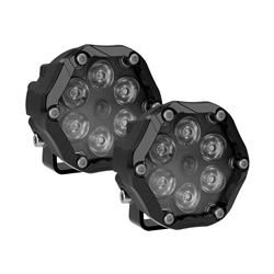 555353 Model Trail 6 Pro Round LED Off Road Lights Kit
