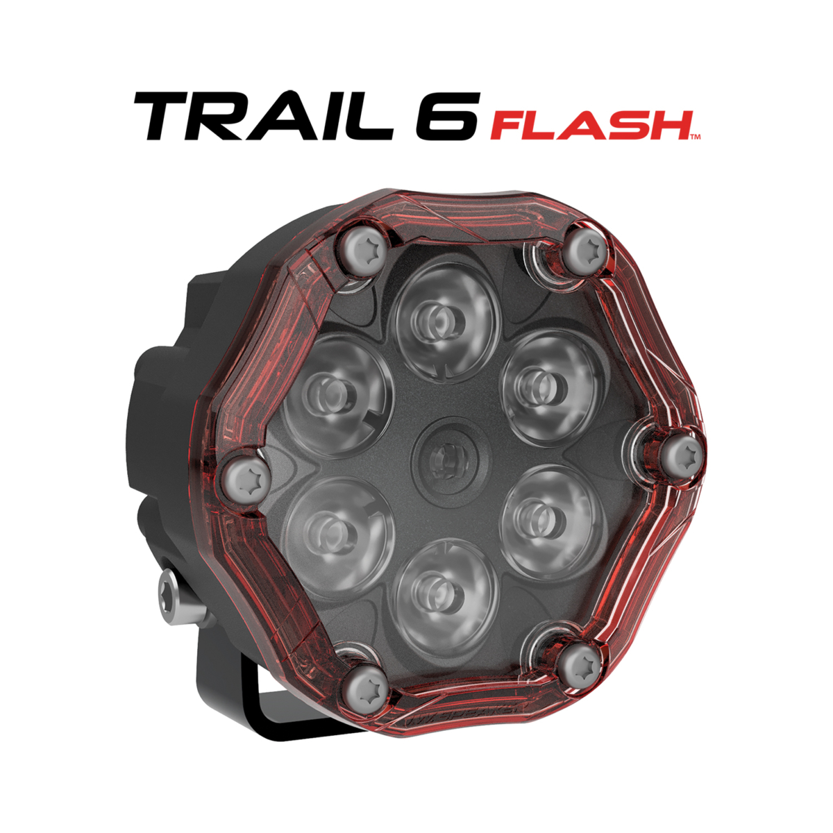 555363 Round LED Model Trail 6 Flash Warning Light
