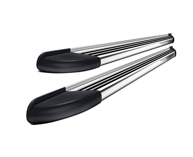 USA 21316418 6 in. RB2-T Series Cab Length Polished Running Boards for 2020 Jeep Gladiator