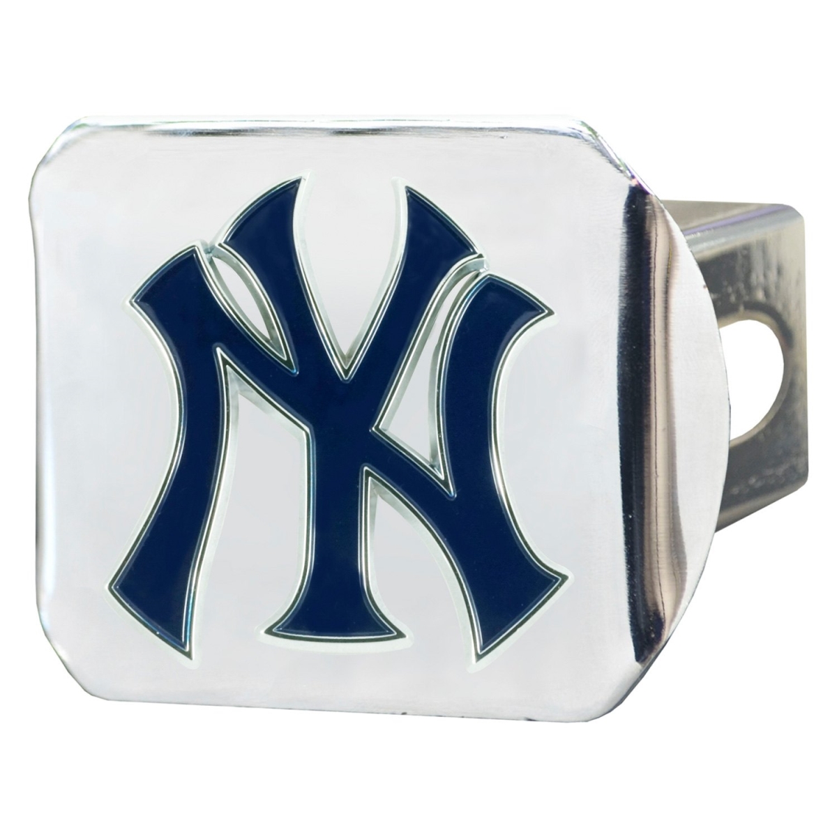 Picture of Fan Mats 26664 Sport Chrome MLB Hitch Cover with New York Yankees Logo for 2 Receivers