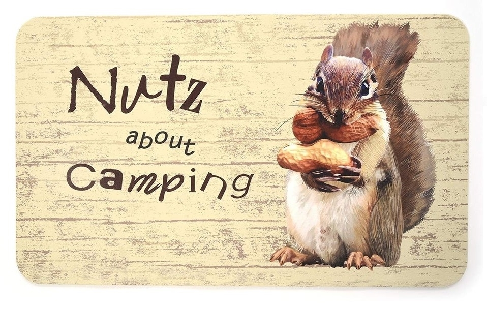 STRB147292 18 x 30 in. Nutz About Camping Kitchen Mat