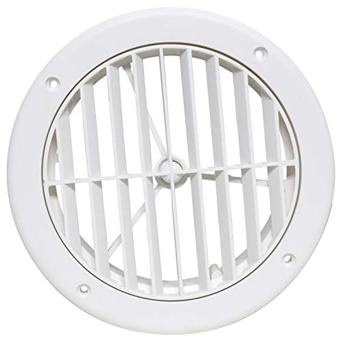 Valterra A103364VP 4 in. White Rotating Heat & AC Register