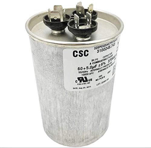 3312195000 60 & 5 MFD Air Conditioner Motor Capacitor